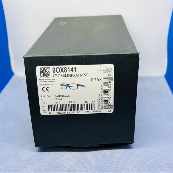 New OAKLEY OX8118-0156 CROSSLINK Fit (A) Satin Black 56/17/137 RX Eyeglasses - Picture 8 of 9